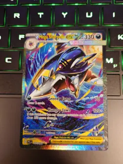 2025 Pokemon PHANTASMAL FLAMES #127 MEGA SHARPEDO EX SPECIAL ILLUSTRATION - Image 1