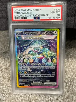 2024 POKEMON SCR EN-STELLAR CROWN SPECIAL ILLUSTRATION RARE TERAPAGOS EX PSA 10 - Image 1