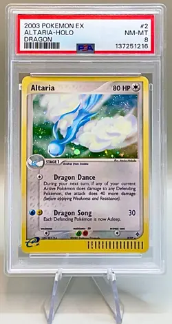 Pokemon Altaria #2/97 Holo Rare With Swirl - 2003 EX Dragon Set - PSA 8 NM-MT! - Image 1