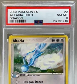Pokemon Altaria #2/97 Holo Rare With Swirl - 2003 EX Dragon Set - PSA 8 NM-MT! - Image 3