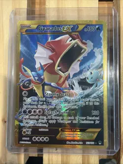 Pokemon TCG 2016 Pokemon XY Breakpoint #123/122 Gyarados EX Secret Rare - Image 1