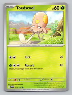 Toedscool #016/182 Common SV04: Paradox Rift Pokemon Pokemon - Image 1