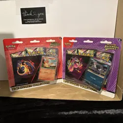 Set Of 2 X POKEMON ASCENDED HEROES Tech Sticker Collection BRAND NEW/SEALED! - Image 1
