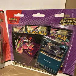 Set Of 2 X POKEMON ASCENDED HEROES Tech Sticker Collection BRAND NEW/SEALED! - Image 2