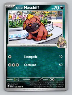 Arven's Maschiff #138/182 Common SV10: Destined Rivals Pokemon - Image 1