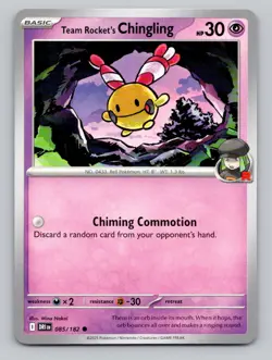 Team Rocket's Chingling #085/182 Common SV10: Destined Rivals Pokemon Pokemon - Image 1