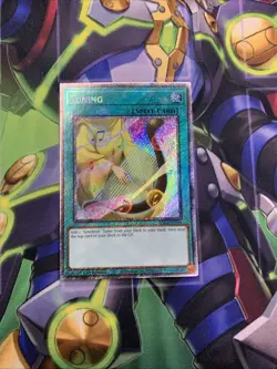 In Hand YUGIOH x1 RA04-EN144 TUNING - PLATINUM SECRET RARE 1st EDITION - Image 1