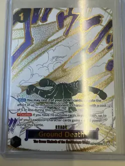 Ground Death (Alt Art) OP14-096 One Piece - The Azure Sea’s Seven English - Image 3