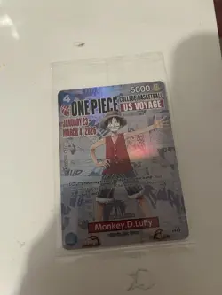One Piece Monkey D. Luffy US College Basketball Promo Card - Image 1