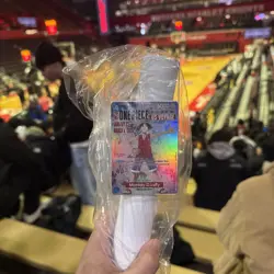 One Piece Monkey.D.Luffy College Basketball US Voyage Refracting Card +Poster RU - Image 1