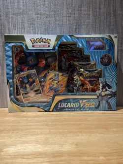 Pokemon TCG: Lucario VSTAR Premium Collection - New & Sealed - Image 1