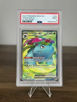 Pokemon TCG Venusaur EX Scarlet & Violet Holo Ultra Rare Card 182/165 PSA 9 - Image 1