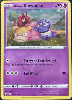 Galarian Slowpoke SWSH126 SWSH: Sword & Shield Promo Cards Holo Pokemon Card - Image 1
