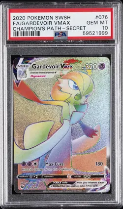 2020 POKEMON SWORD & SHIELD CHAMP'S PATH SECRET FULL ART/GARDEVOIR VMAX PSA 10 - Image 1