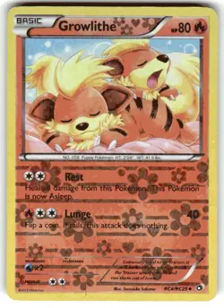 Pokemon TCG Growlithe RC4/RC25 Legendary Treasures Radiant Collection Holo Card - Image 1