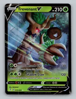 Trevenant V 013/203 Holo Rare Evolving Skies Pokemon Card TCG Sword & Shield - Image 1