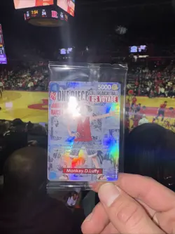 One Piece Monkey D. Luffy College Basketball US Voyage Promo Card SHIPS TODAY! - Image 2