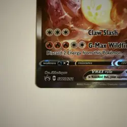 Pokemon TCG Charizard VMAX SWSH261 Sword & Shield Black Star Promo Card NM - Image 4