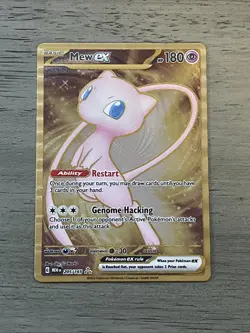 Pokemon TCG Mew EX Metal Gold NM 205/165 Scarlet & Violet 151 Promo Card - Image 1