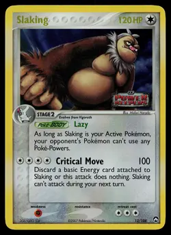 Pokemon Card - Slaking Power Keepers 13/108 Reverse Holo Rare Stamped - Image 1