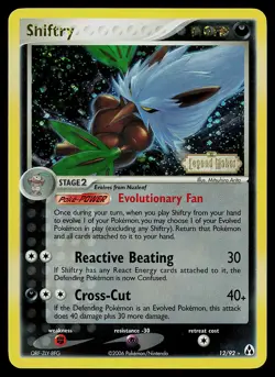 Pokemon Card - Shiftry Legend Maker 12/92 Reverse Holo Stamped - Image 1