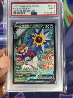 Pokemon Starmie v TCG TG13/TG30 Astral Radiance Ultra Rare Misty Card, PSA 9 - Image 1