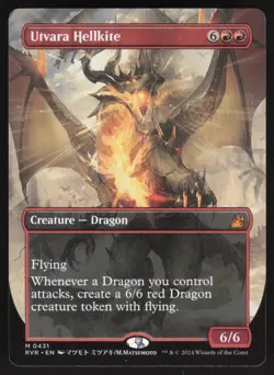 MTG Magic the Gathering Utvara Hellkite (431/497) Ravnica Remastered NM - Image 1