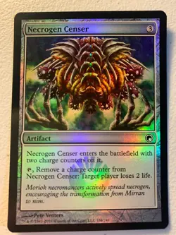 MTG 1x FOIL Necrogen Censer Scars of Mirrodin Pauper Magic the Gathering x1 NM - Image 1