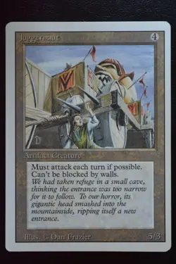 Magic The Gathering MTG JUGGERNAUT Revised LP Lightly Played - Image 1