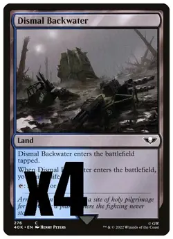 MTG | Dismal Backwater (x4 Playset) | (NM) Warhammer 40,000 40k - Image 1