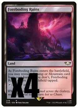 MTG | Foreboding Ruins (x4 Playset) | (NM) Warhammer 40,000 40k - Image 1