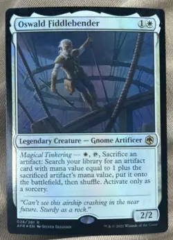 MTG Oswald Fiddlebender Adventures in the Forgotten Realms 028/281 Foil NM - Image 1