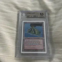 MAGIC THE GATHERING MTG 1994 REVISED ED VOLCANIC ISLAND RARE BGS 9.5 - Image 2