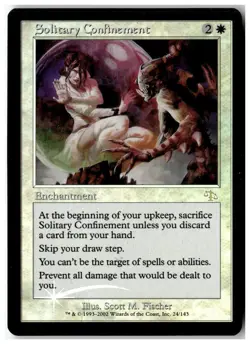 MTG Foil Solitary Confinement - Judgment Heavily Played English - Image 1