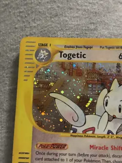 Togetic Holo-Pokemon Aquapolis E-Series Holo Rare Card H27/H32 - Image 2