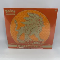 Pokemon TCG Sun and Moon ETB Solgaleo Sealed Small Tear See Images - Image 1