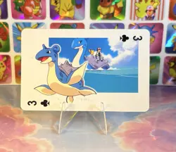 Pikachu Pokemon Vintage Playing Poker Card Charizard Nintendo - Prism Holo Back - Image 1