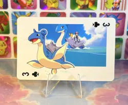 Pikachu Pokemon Vintage Playing Poker Card Charizard Nintendo - Prism Holo Back - Image 2