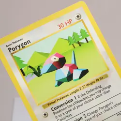 Pokemon TCG - Porygon 39/102 Base Set Uncommon Shadowless WOTC 1999 - EXC - Image 1