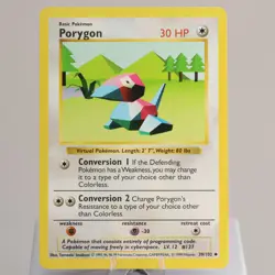 Pokemon TCG - Porygon 39/102 Base Set Uncommon Shadowless WOTC 1999 - EXC - Image 2
