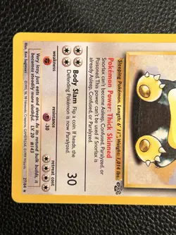 Pokemon TCG Snorlax Jungle Card 27/64 Unlimited Rare, Non-holo - Image 3