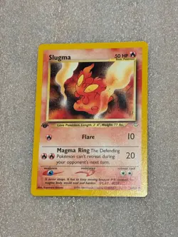 Slugma [1st Edition] #53/64 Pokemon Neo Revelation + free sketch - Image 1