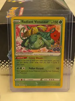 Radiant Venusaur - 004/078 (Pokemon GO) - Near Mint NM - Radiant Rare - Image 1