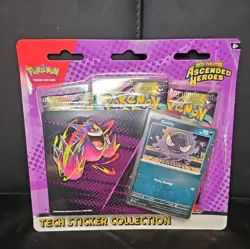 Pokemon Ascended Heroes Tech Sticker Collection Set of 2 Gengar & Charizard New! - Image 5