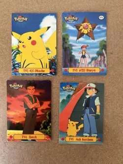 Topps TV Animated Pokemon Card Lot Vintage WOTC Played - Image 1