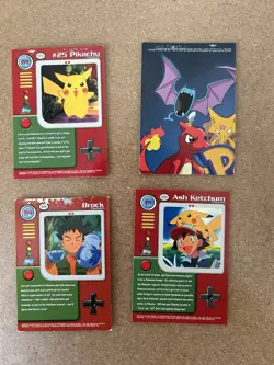 Topps TV Animated Pokemon Card Lot Vintage WOTC Played - Image 2