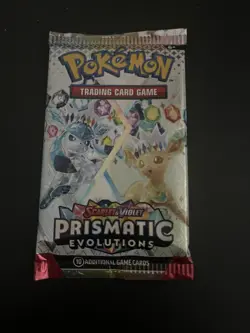 22.38g VERY HEAVY Prismatic Evolutions Pokemon Sealed Booster Pack New - Image 2