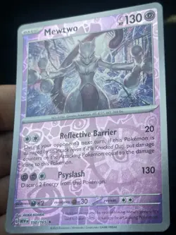 Mewtwo 150/165 Reverse Holo- LP-NM - Pokemon TCG Card - Image 2