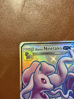 Pokemon TCG Alolan Ninetales GX SV53/SV94 NM Hidden Fates Shiny Vault Full Art - Image 5