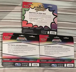 3 Pokemon Ascended Heroes & Prismatic Evolutions Tech Sticker Collection Lot - Image 2